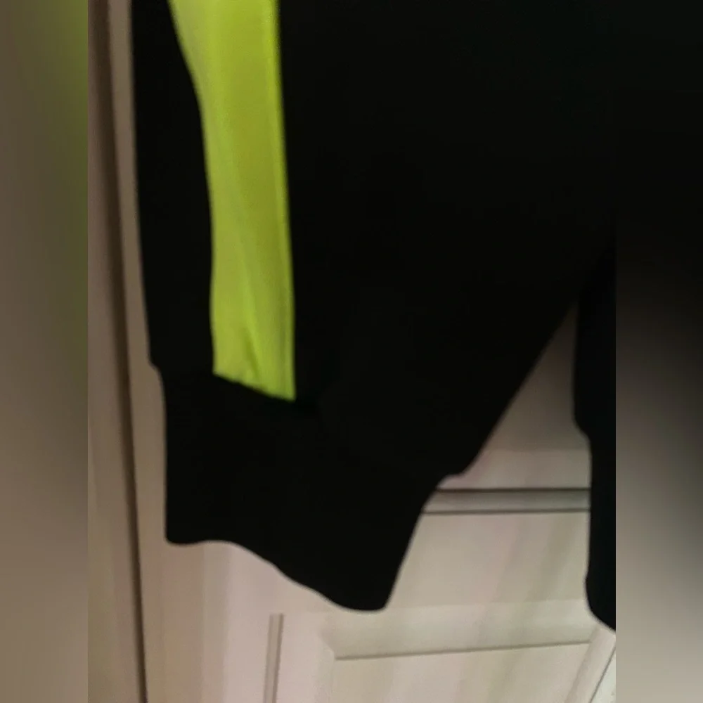 Tempora Black track jacket neon yellow full zip Unisex men's M